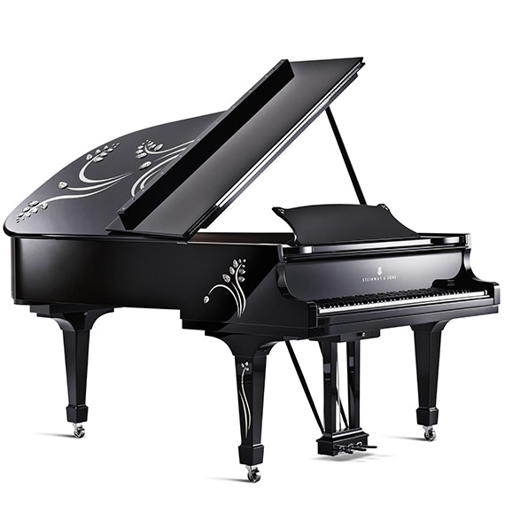 Heliconia designed by Lalique - Steinway & Sons Special Edition of grand pianos Steinway & Sons special collection of grnd pianos - Heliconia designed by Lalique