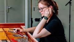 Pianobuilder in the tuning department.