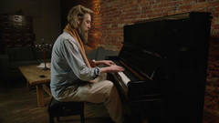 Joep Beving plays the Steinway Upright Piano at home.