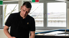 Instead of cars, Alex now paints the best grand pianos in the world!