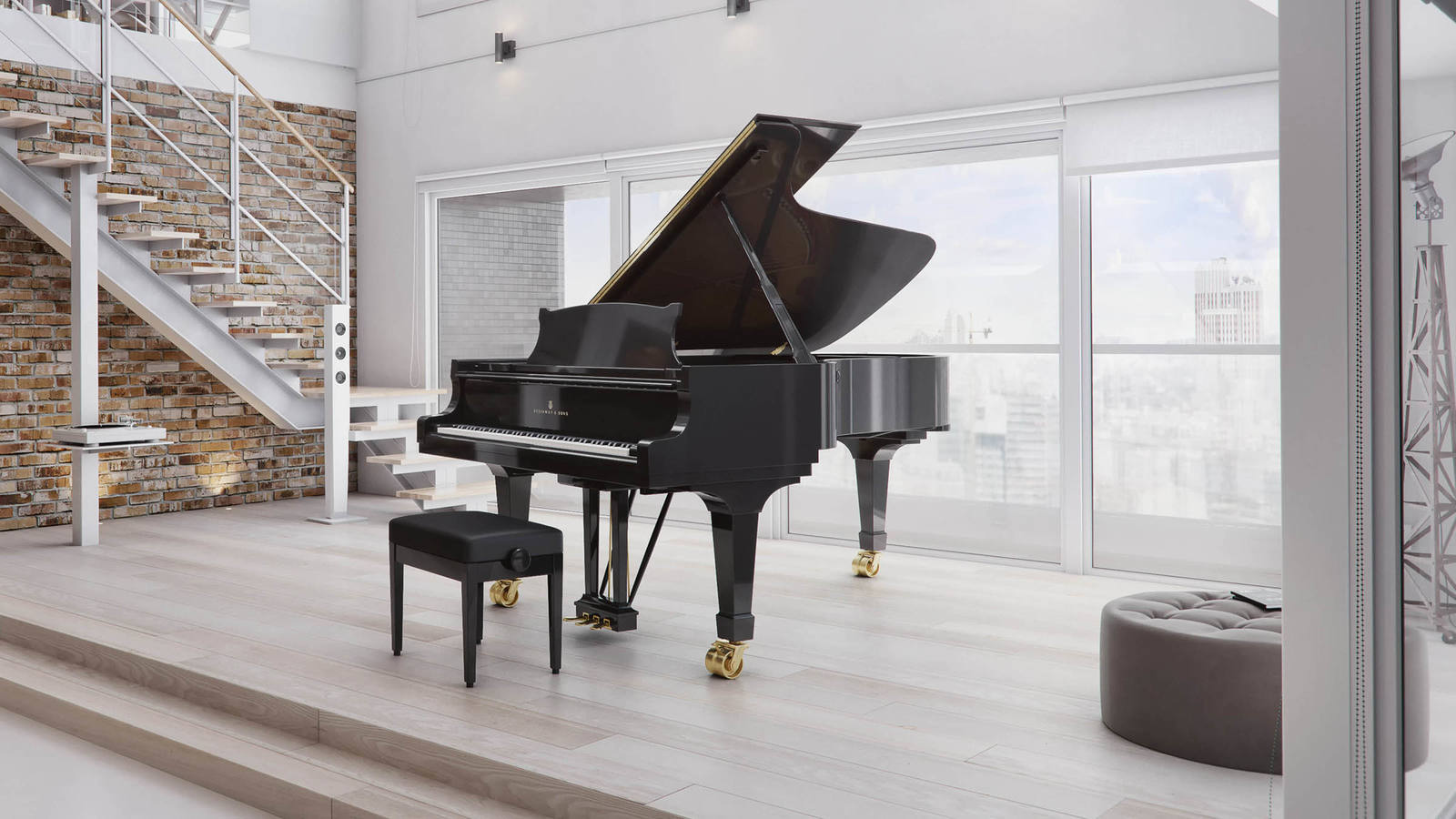 Piano à queue Steinway C227